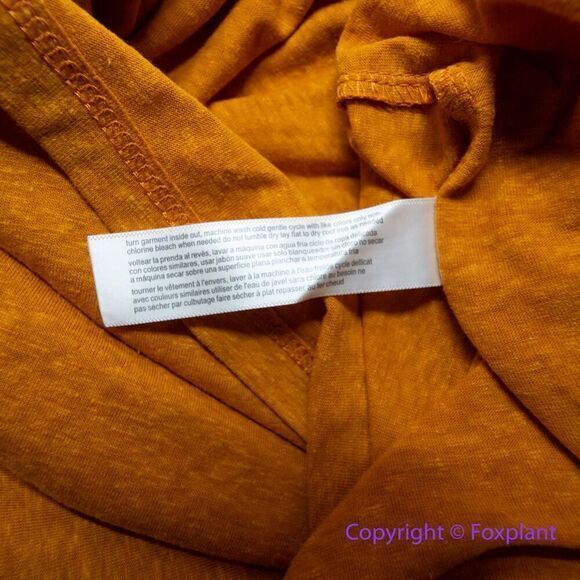 New! Eloquii orange‎ true wrap midi dress, plus size 28 - Picture 15 of 15